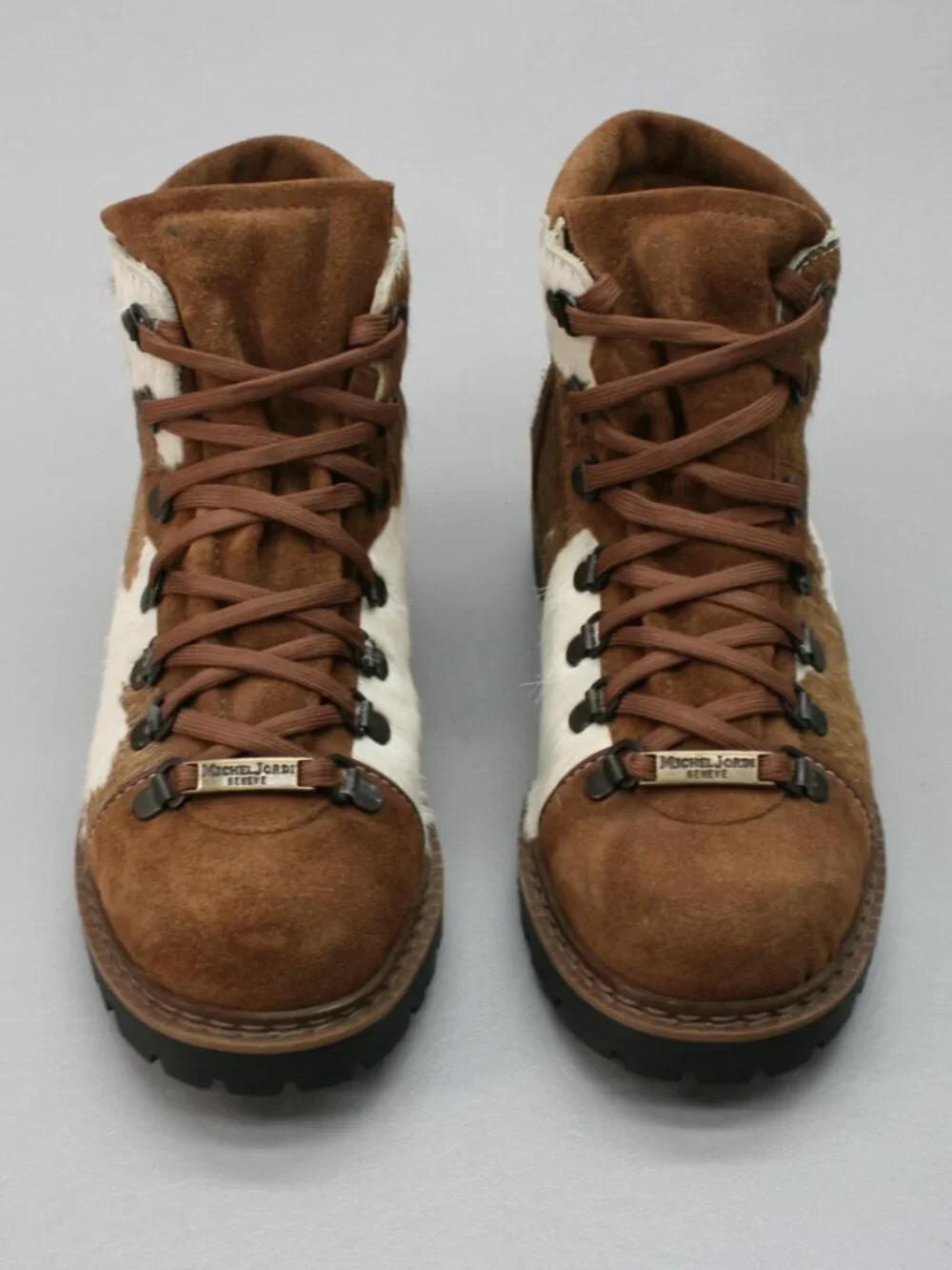 Michel Jordi 39 Ladies 8-8.5 Geneve Cowhide Hair Spirit Switzerland Ethno Boots - Picture 5 of 12